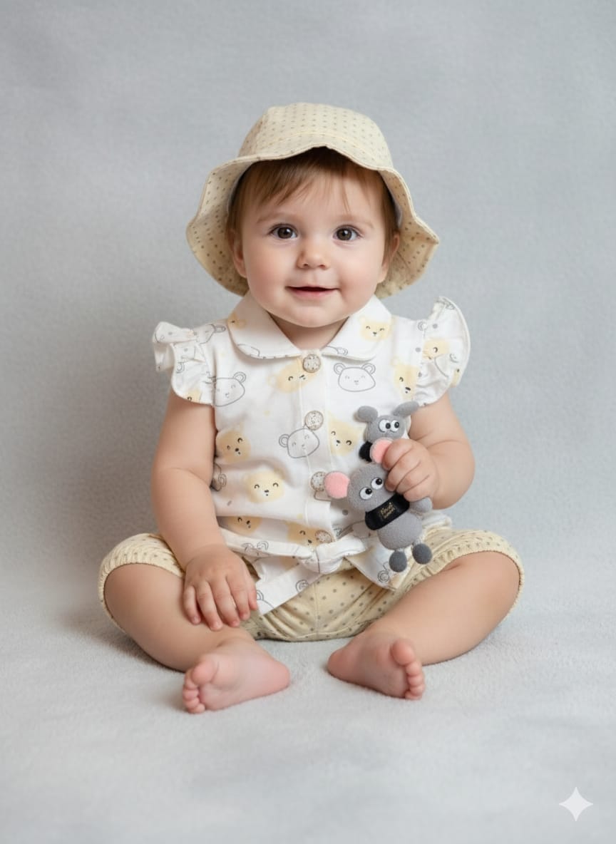 Girls Fancy Suit with Cap – GW-0038