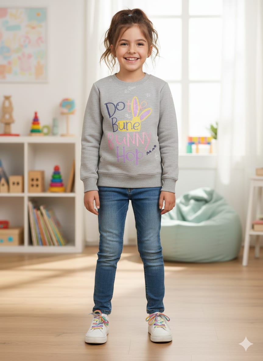 Girls Bunny Sweatshirts TS-0125