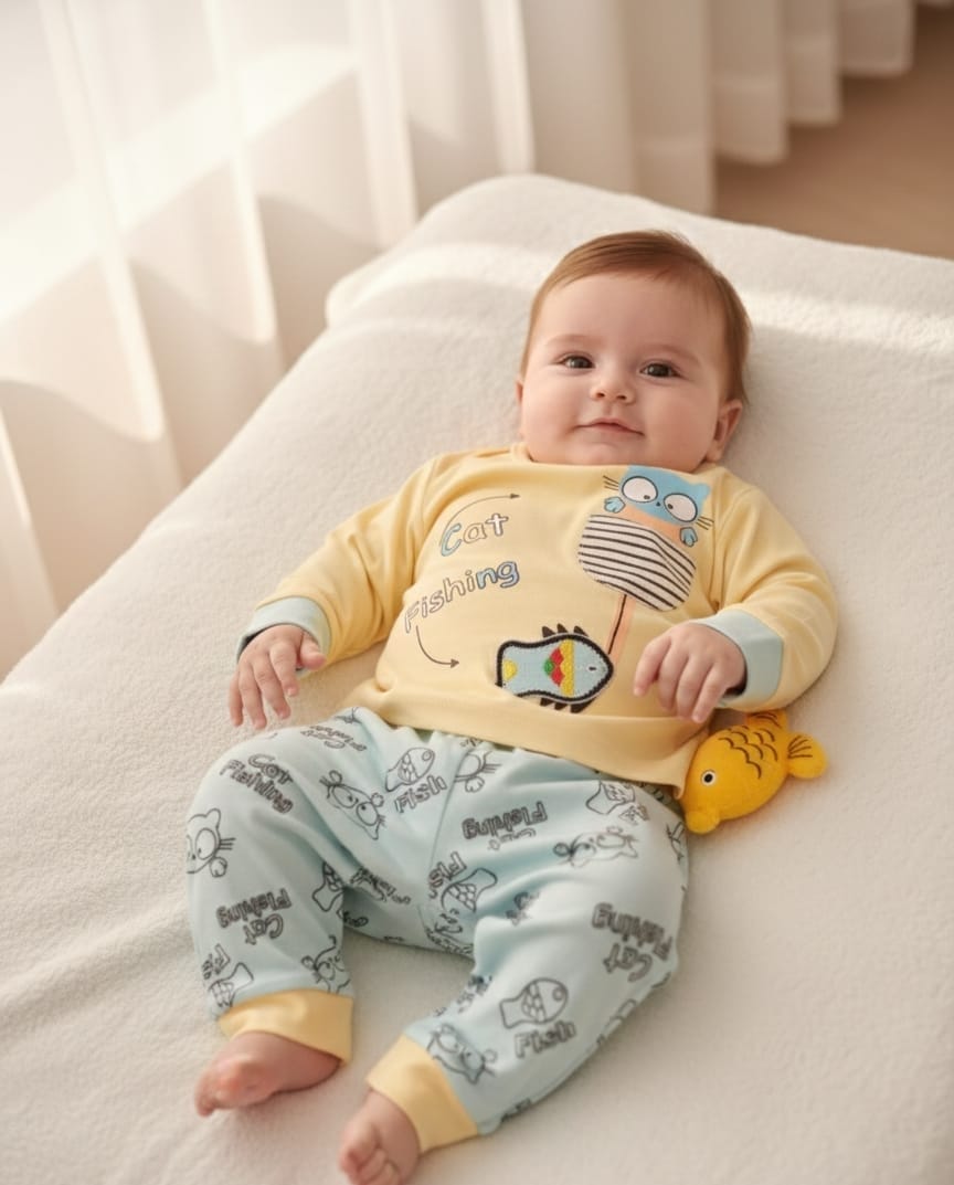 Cat Fishing Infant Suit IS-0330