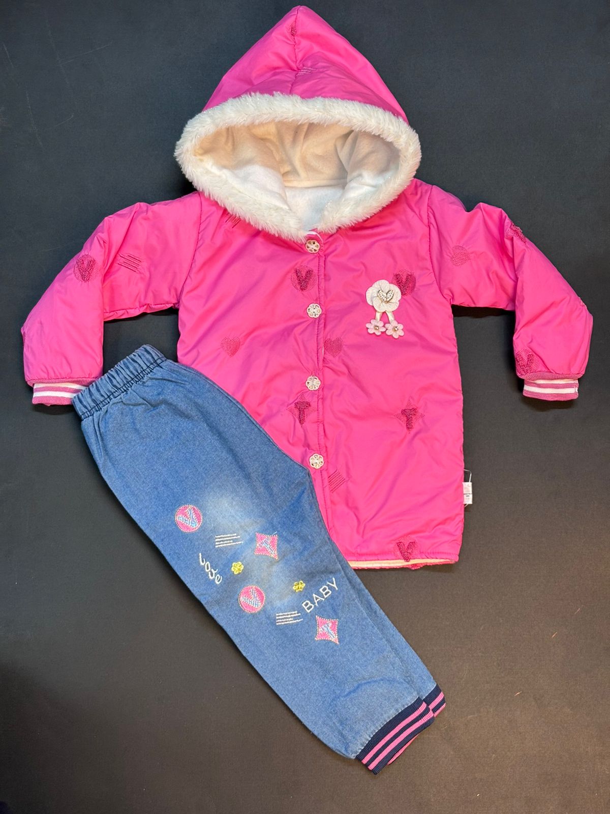 Girls Hoodie Puff Suits GW-0303