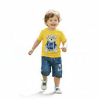 Toddlers Bear T-Shirts & Shorts Suits - TD-0110