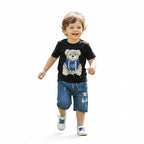Toddlers Bear T-Shirts & Shorts Suits - TD-0110