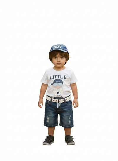 Boys Wear Suit with Cap and Belt – BW-0026
