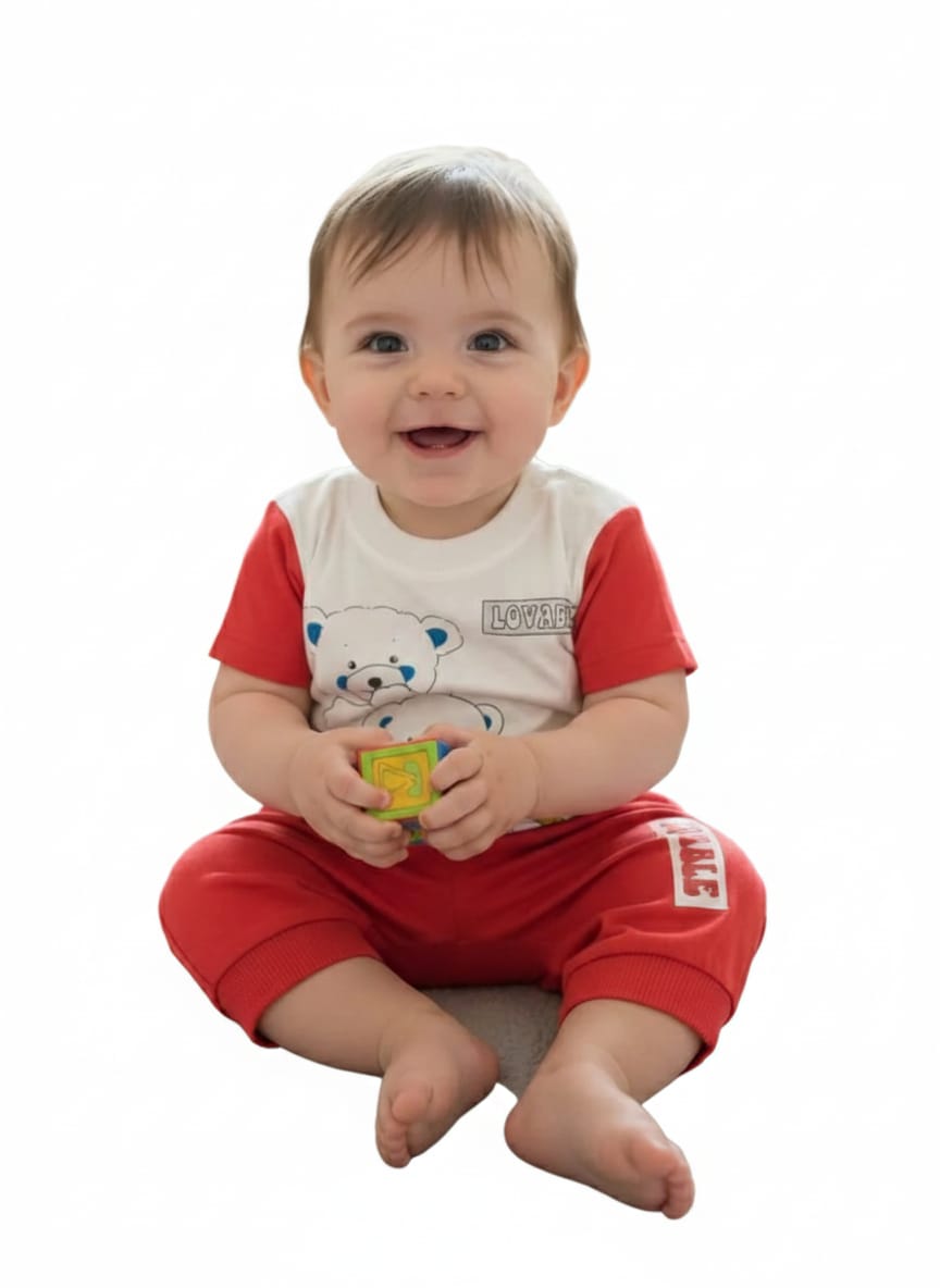 Infant Bear Design Suit – Soft Jersey – IS-0040