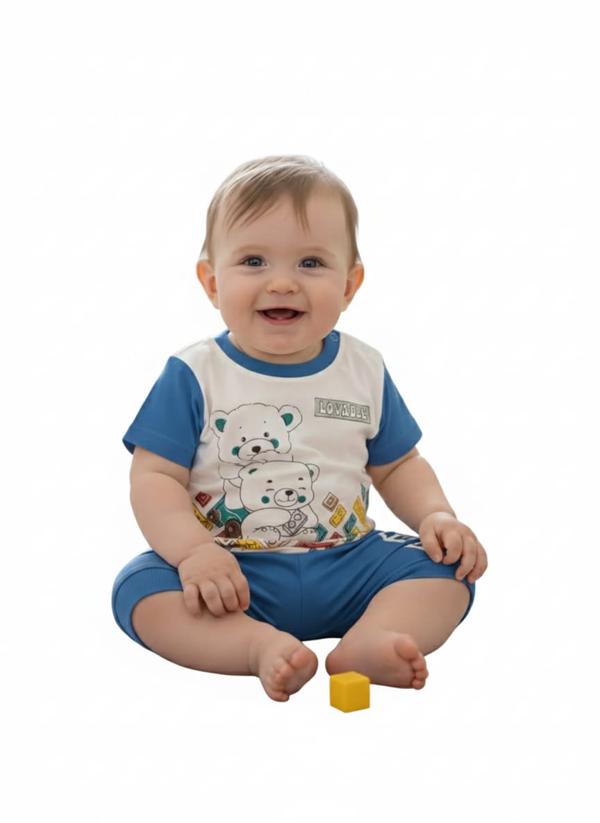 Infant Bear Design Suit – Soft Jersey – IS-0040