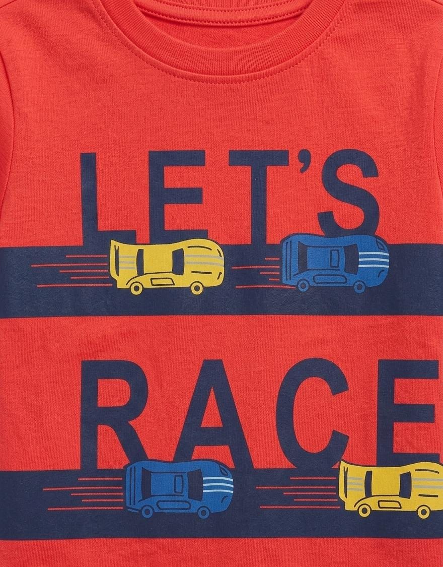 Toddlers Lets Race T-Shirt TD-0379