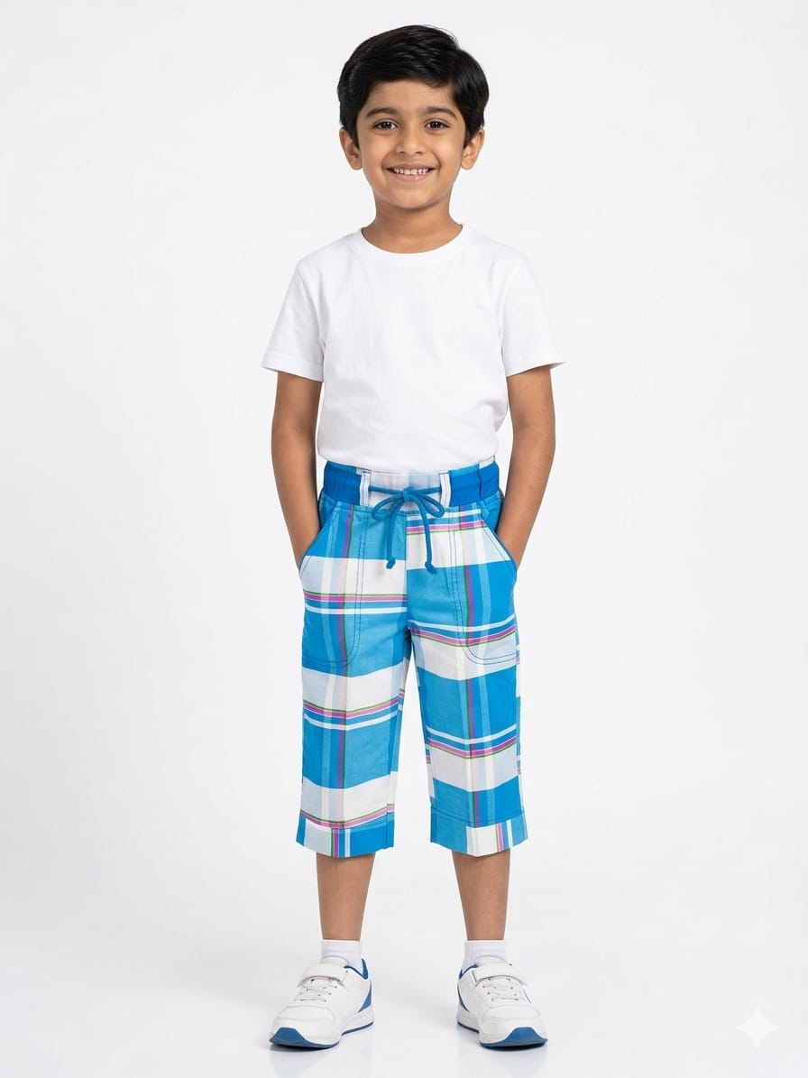 Kids Cotton 3Q Shorts SH-0004